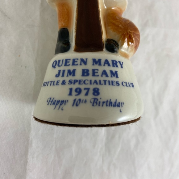 1978 Queen Mary Captain Jim Beam Bottle & Specialty Club Happy 10th Birthday - Picture 15 of 15